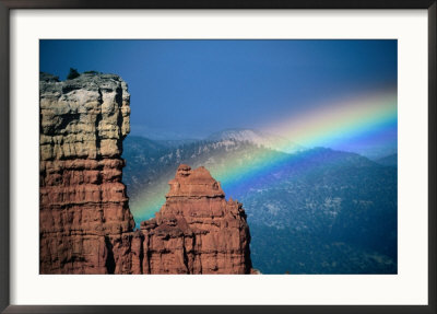 Rainbow Over Rock Formation, Bryce Canyon National Park, Usa by Kevin Levesque Pricing Limited Edition Print image
