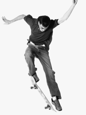 Teen Jumping Off Of Skateboard by Tony Armour Pricing Limited Edition Print image