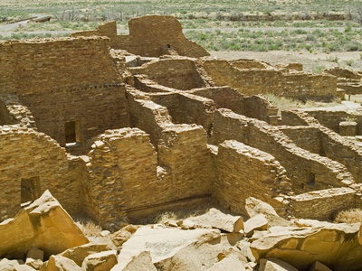 Ruins, Chaco Culture National Historical Park, New Mexico by Emily Riddell Pricing Limited Edition Print image