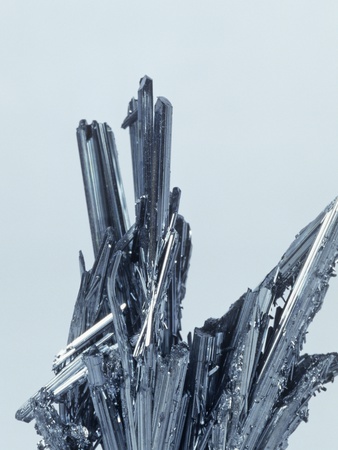 Stibnite Crystals, The Main Ore Of Antimony, Bolivia by Dane Johnson Pricing Limited Edition Print image