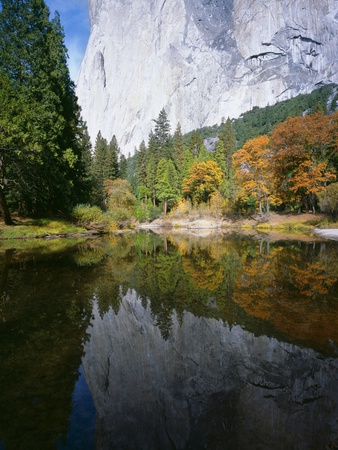 A Mountain Reflected In A Lake, Yosemite National Park, Sierra Nevada, California, Usa by Lothar Schulz Pricing Limited Edition Print image