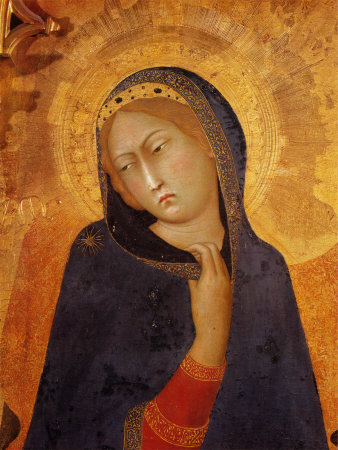 Madonna, Particolare Dell'annunciazione by Simone Martini Pricing Limited Edition Print image