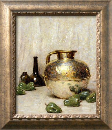 Still Life With Green Peppers And Jug by Soren Emil Carlsen Pricing Limited Edition Print image
