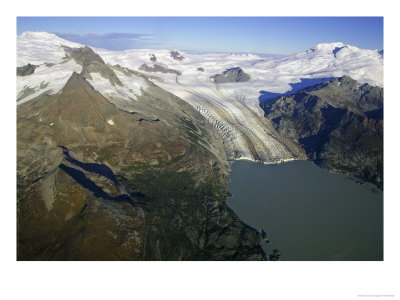 Aerial View Of Glaciers, Alaska, Usa by Mark Hamblin Pricing Limited Edition Print image