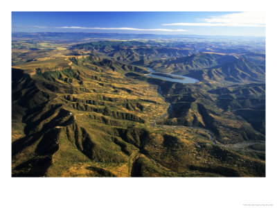 Aerial View Of Table Mountain And Nagel Dam, South Africa by Roger De La Harpe Pricing Limited Edition Print image