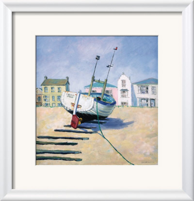 Moored Boat by Jane Hewlett Pricing Limited Edition Print image