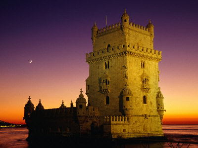 Tower Of Belem At Sunset, Lisbon, Portugal by Izzet Keribar Pricing Limited Edition Print image