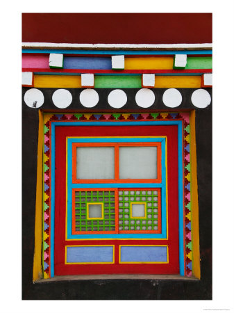 Tibetan-Styled Decoration In Tagong Monastery, Tagong, Sichuan, China by Keren Su Pricing Limited Edition Print image