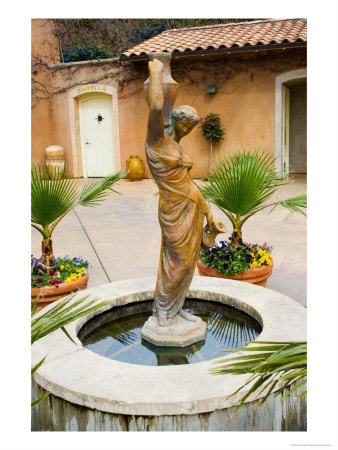 Statue Of Goddess At Viansa Winery, Sonoma Valley, California, Usa by Julie Eggers Pricing Limited Edition Print image