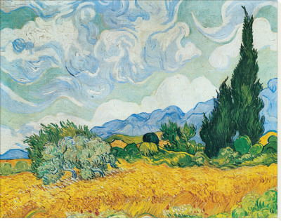 Wheatfield With Cypresses by Vincent Van Gogh Pricing Limited Edition Print image