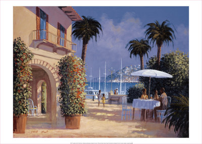 Through The Palms by David Short Pricing Limited Edition Print image
