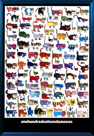 100 Cats And A Mouse by Vittorio Pricing Limited Edition Print image
