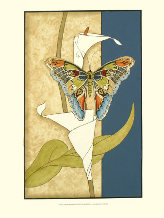 Nouveau Butterflies Ii by Jennifer Goldberger Pricing Limited Edition Print image