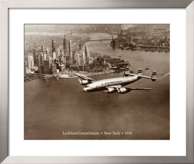 Lockheed Constellation, New York 1950 by Clyde Sunderland Pricing Limited Edition Print image