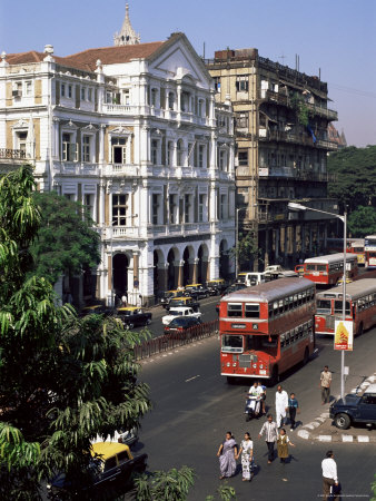 Mahatma Gandhi Road, Mumbai (Bombay), India by Brigitte Bott Pricing Limited Edition Print image