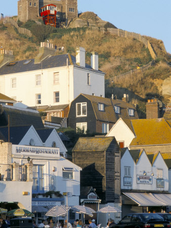 East Hill Cliff Railway, Old Town, Hastings, East Sussex, England, United Kingdom by Brigitte Bott Pricing Limited Edition Print image