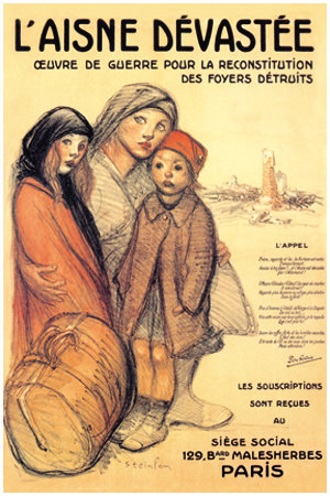 L'aisne Devastee, C.1918 by Théophile Alexandre Steinlen Pricing Limited Edition Print image
