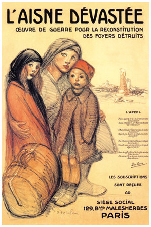 L'aisne Devastee, C.1918 by Theophile Alexandre Steinlen Pricing Limited Edition Print image