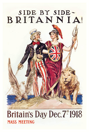 Side By Side With Britannia by James Montgomery Flagg Pricing Limited Edition Print image