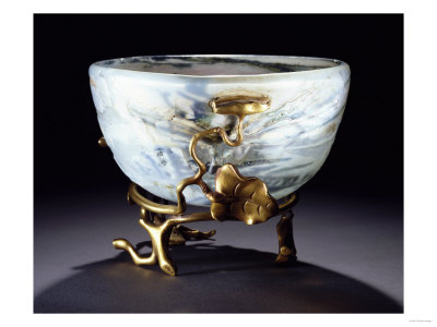 La Coupe Massenet', A Gilt-Bronze Mounted Glass Bowl, Circa 1905 by Daum Pricing Limited Edition Print image