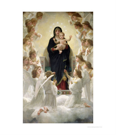 The Virgin With Angels, 1900 by William Adolphe Bouguereau Pricing Limited Edition Print image