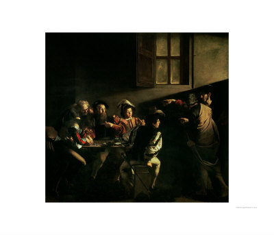 The Calling Of St. Matthew, Circa 1598-1601 by Caravaggio Pricing Limited Edition Print image