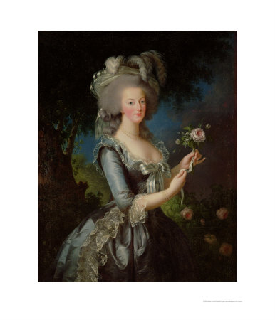Marie Antoinette (1755-93) With A Rose, 1783 by Elisabeth Louise Vigee-Lebrun Pricing Limited Edition Print image