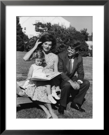 Presidential Candidate Senator Jack Kennedy With His Wife Jacqueline And Daughter Caroline by Paul Schutzer Pricing Limited Edition Print image