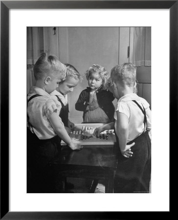 Children Playing Chinese Checkers by John Florea Pricing Limited Edition Print image
