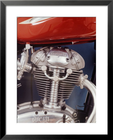Motorcycles: Closeup Of A Ducati Engine by Yale Joel Pricing Limited Edition Print image