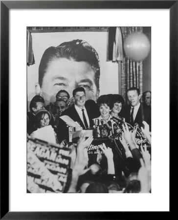 Gov. Ronald Reagan And Wife And Lt. Gov. Robert Finch And Wife At Election Victory Party by Bill Ray Pricing Limited Edition Print image