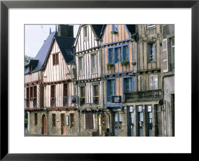 Timbered Houses, Town Of Vannes, Gulf Of Morbihan, Brittany, France by Bruno Barbier Pricing Limited Edition Print image