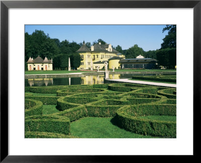 Curved Hedges In Formal Gardens, Schloss Hellbrunn, Near Salzburg, Austria by Ken Gillham Pricing Limited Edition Print image