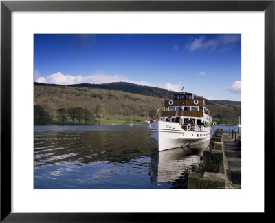 Steamer On Lake Windermere, Lake District National Park, Cumbria, England, United Kingdom by David Hughes Pricing Limited Edition Print image