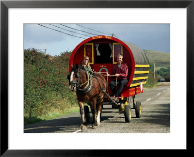 Horse-Drawn Gypsy Caravan, Dingle Peninsula, County Kerry, Munster, Eire (Republic Of Ireland) by Roy Rainford Pricing Limited Edition Print image