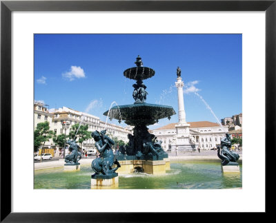 Rossio Square, Praca Dom Pedro Iv, Lisbon, Portugal by Yadid Levy Pricing Limited Edition Print image