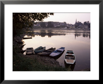 Evening On The River Mayenne At Grez Neuville, Loire Valley, Pays De La Loire, France by Sheila Terry Pricing Limited Edition Print image