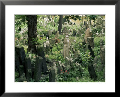 Old Jewish Cemetery, Josefov, Prague, Czech Republic by Upperhall Pricing Limited Edition Print image