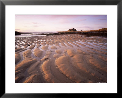 Bamburgh Castle And Bamburgh Beach At Sunrise, Bamburgh, Northumberland, England, United Kingdom by Lee Frost Pricing Limited Edition Print image