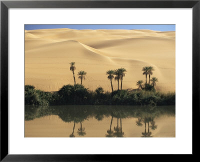 Oum El Ma (Umm El Ma) Lake, Mandara Valley, Southwest Desert, Libya, North Africa, Africa by Nico Tondini Pricing Limited Edition Print image