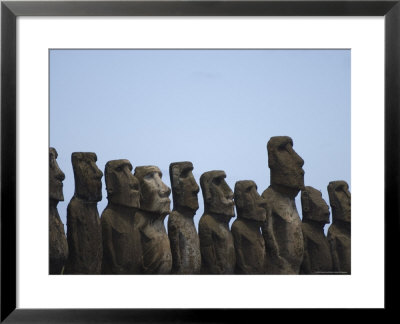 Ahu Tongariki, Easter Island (Rapa Nui), Unesco World Heritage Site, Chile, South America by Michael Snell Pricing Limited Edition Print image
