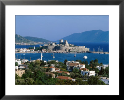Coastal View And St.Peter's Castle, Bodrum, Aegean Coast, Turkey by Steve Vidler Pricing Limited Edition Print image