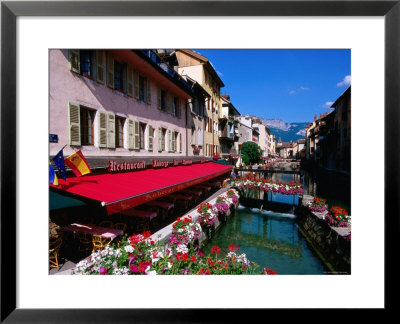 Thiou River Running Through Town Centre, Annecy, Rhone-Alpes, France by John Elk Iii Pricing Limited Edition Print image