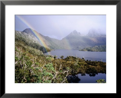 Rainbow At Dove Lake, Cradle Mountain-Lake St. Clair National Park, Tasmania, Australia by Holger Leue Pricing Limited Edition Print image