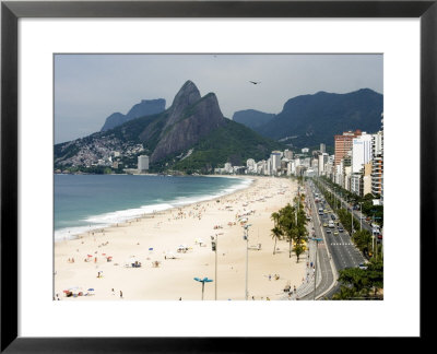 Ipanema Beach From Hotel Fasano Rooftop by Holger Leue Pricing Limited Edition Print image