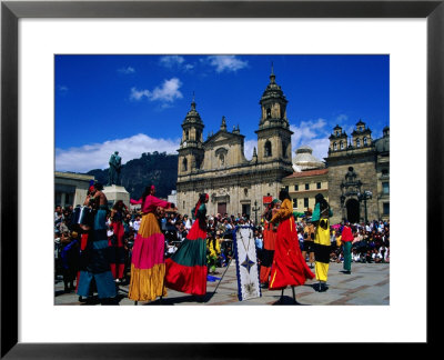 Street Theatre Performance In The Plaza De Bolivar, Bogota, Colombia by Krzysztof Dydynski Pricing Limited Edition Print image