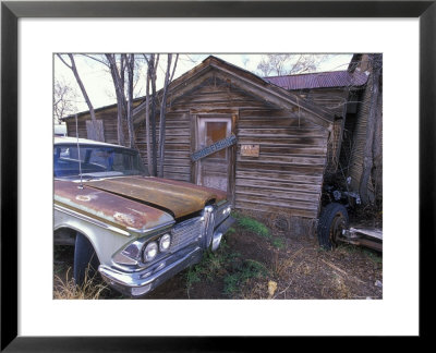 Abandoned Cabin And Old Car On Historic Route 66, Seligman, Arizona by Rich Reid Pricing Limited Edition Print image