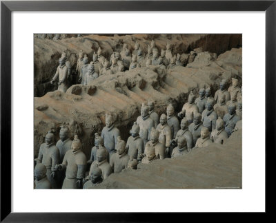 The Terra-Cotta Army Near The 2,200-Year-Old Tomb Of China's First Emperor, Qin Shi Huang by O. Louis Mazzatenta Pricing Limited Edition Print image