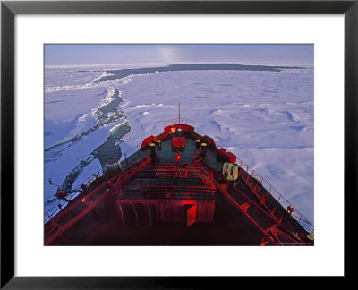 Russian Nuclear Icebreaker, Forges Towards The North Pole by Gordon Wiltsie Pricing Limited Edition Print image
