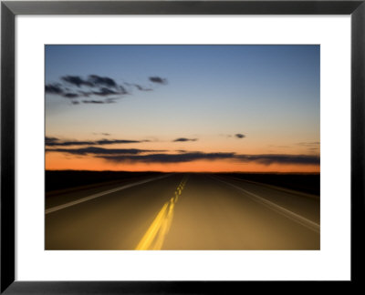 Highway 9 At Sunset, Alberta, Canada by Pete Ryan Pricing Limited Edition Print image